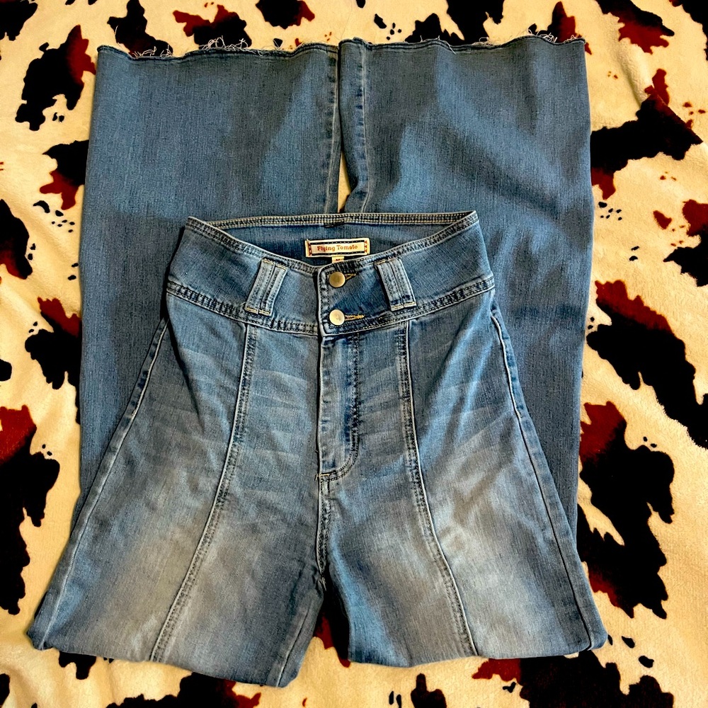 Seamed Flare Jeans
